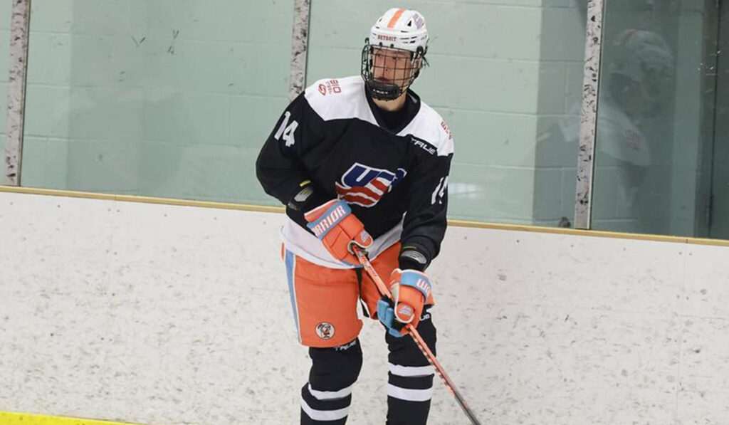 Gavin Lock at the 2023 USA Hockey-BioSteel Boys Select 16 Camp