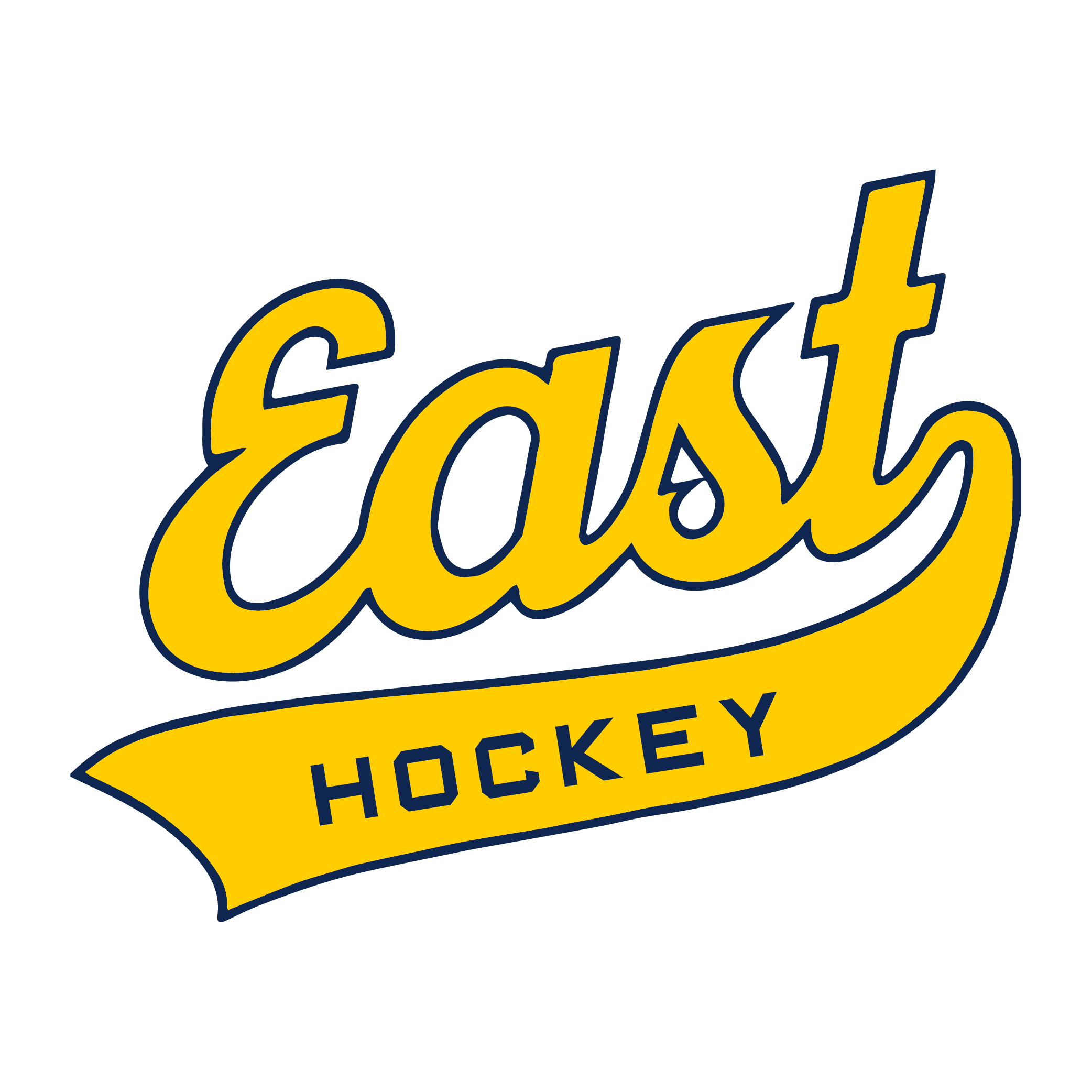 East Grand Rapids Hockey Script Gold